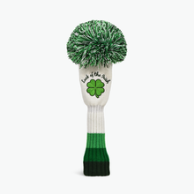 Load image into Gallery viewer, PRG Originals Luck of the Irish. Shamrock. Pom Pom Design Golf Headcovers. Set of 3. Driver, Fairway and Rescue.