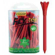 Load image into Gallery viewer, Champ Zarma Fly Golf Tees. 69mm. Neon Blue, Green, Orange, Red, Yellow and Pink.