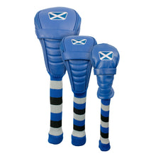 Load image into Gallery viewer, Asbri Scotland Crested Golf Driver, Fairway or Hybrid Headcover. Blue..