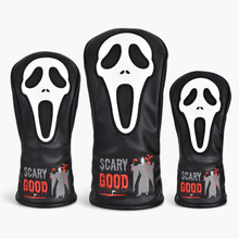 Load image into Gallery viewer, PRG Originals Scary Good Design Golf Headcovers. Set of 3. Driver, Fairway and Rescue or Putter Cover.