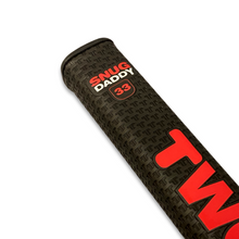 Load image into Gallery viewer, 2 Thumb Snug Daddy 33 Golf Putter Grip. Black / Red.
