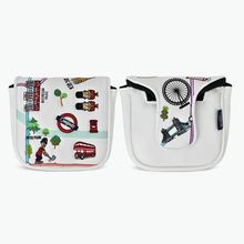 Load image into Gallery viewer, PRG Originals London UK Design Golf Headcovers. Set of 3. Driver, Fairway and Rescue or Putter Cover.