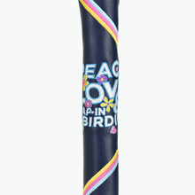 Load image into Gallery viewer, PRG Originals Peace and Love, Tap in Birdies Design Golf Alignment Sticks Cover.