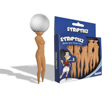 Load image into Gallery viewer, Longridge Strip Teez (Pack of 6) - Pink. Novelty Golf Tees.