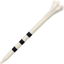 Load image into Gallery viewer, Champ Zarma My Hite Fly Golf Tees. 83mm Black / White.