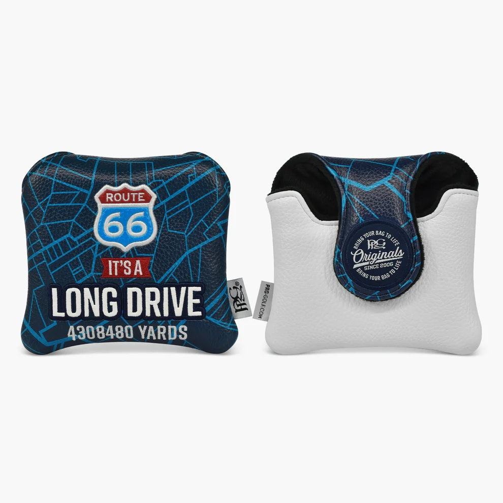 New 2025 PRG Originals Route 66 Long Drive Design Golf Spider Mallet Putter Headcover.