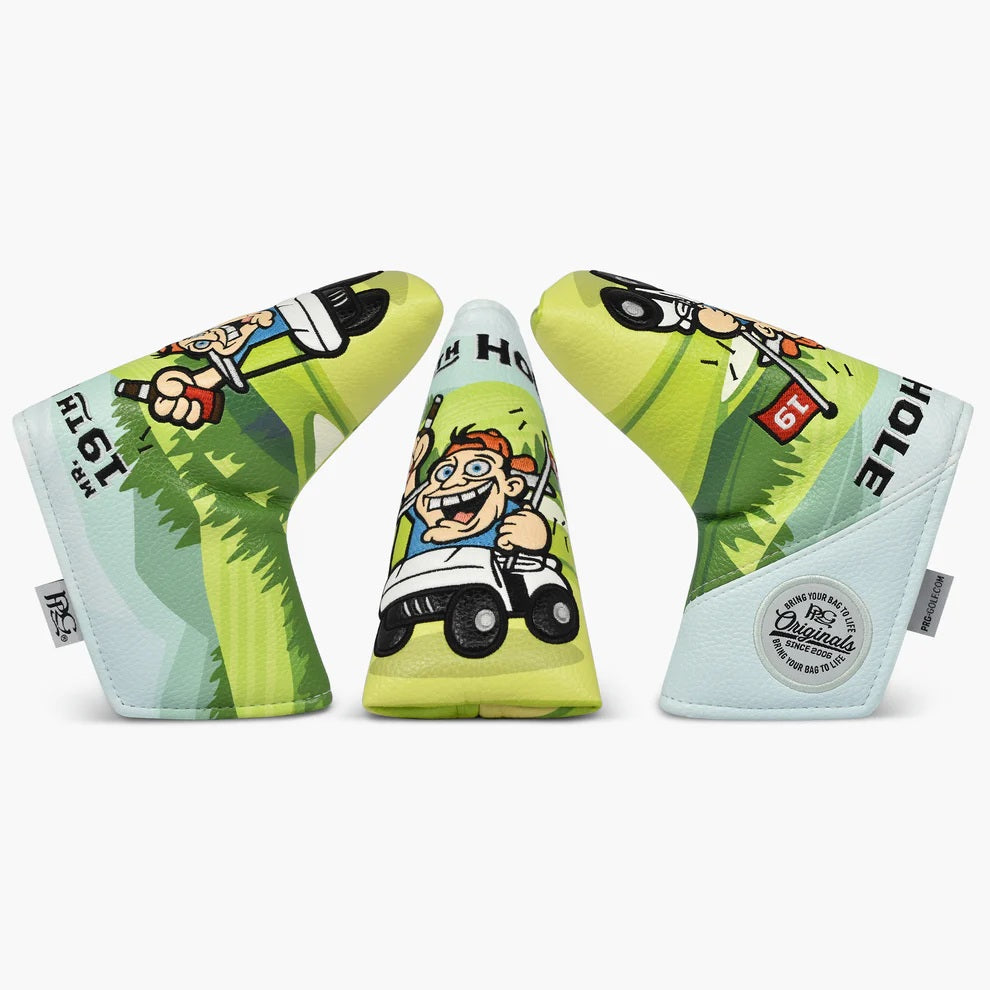 New 2025 PRG Originals Mr 19th Hole Design Golf Blade Style Putter Headcover.