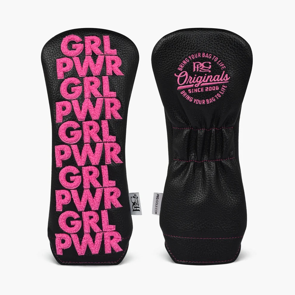 New 2025 PRG Originals GRL PWR Girl Power Design Golf Rescue or Hybrid Wood Headcover.