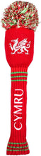 Load image into Gallery viewer, Asbri Patriot Luxury Pom Pom Golf Driver, Fairway or Hybrid Headcover. Wales.
