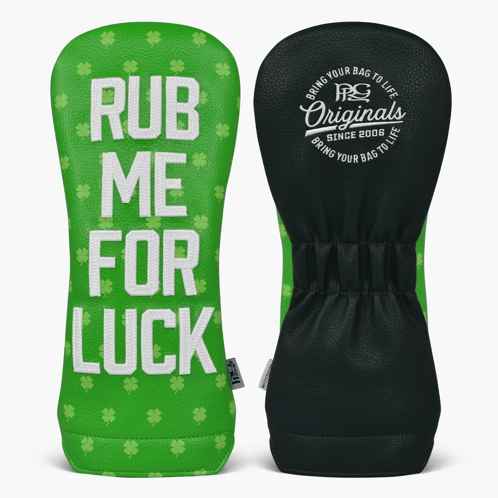 New 2025 PRG Originals Luck of the Irish, Rub Me For Luck Design Golf Driver Headcover.
