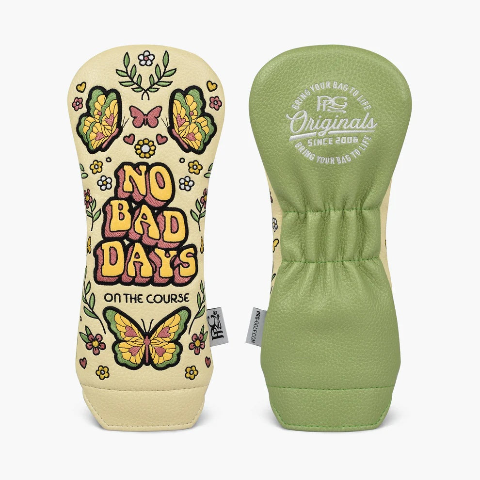 New 2025 PRG Originals No Bad Days on the Course Design Golf Rescue or Hybrid Wood Headcover.