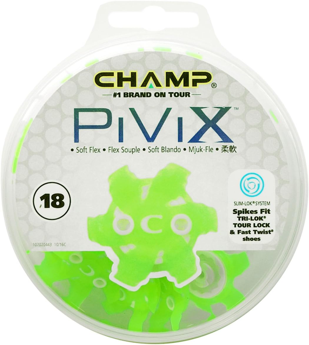 Champ Pivix Golf Cleats. Fits Fast Twist Tri Loc . Green.