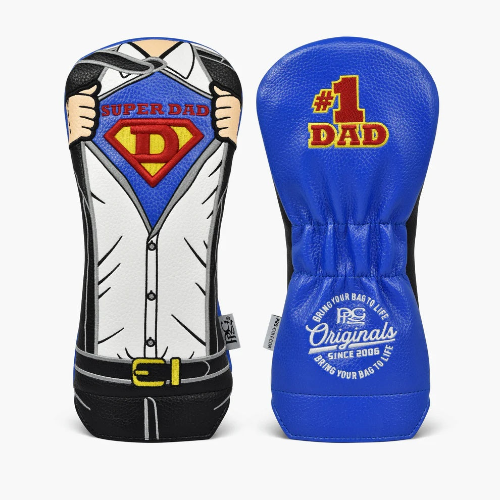 New 2025 PRG Originals Super Dad Design Golf Fairway Wood Headcover.