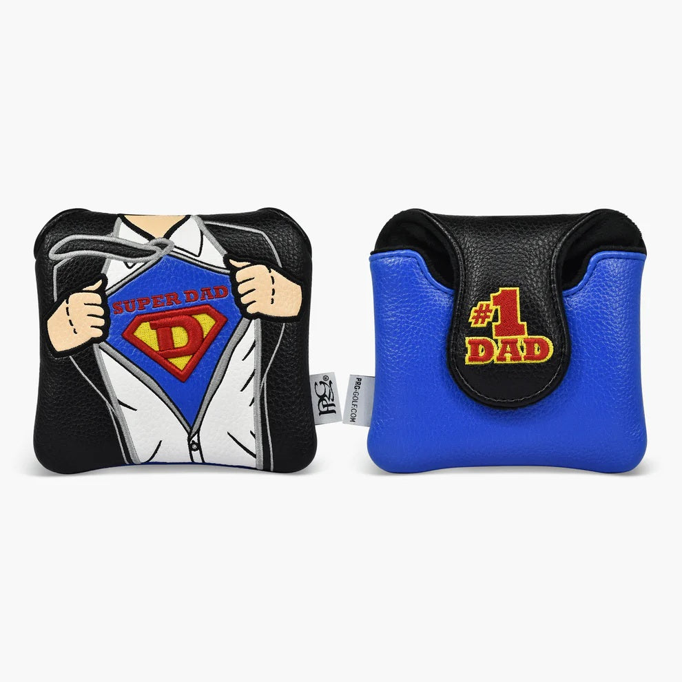New 2025 PRG Originals Super Dad Design Golf Spider Mallet Putter Headcover.