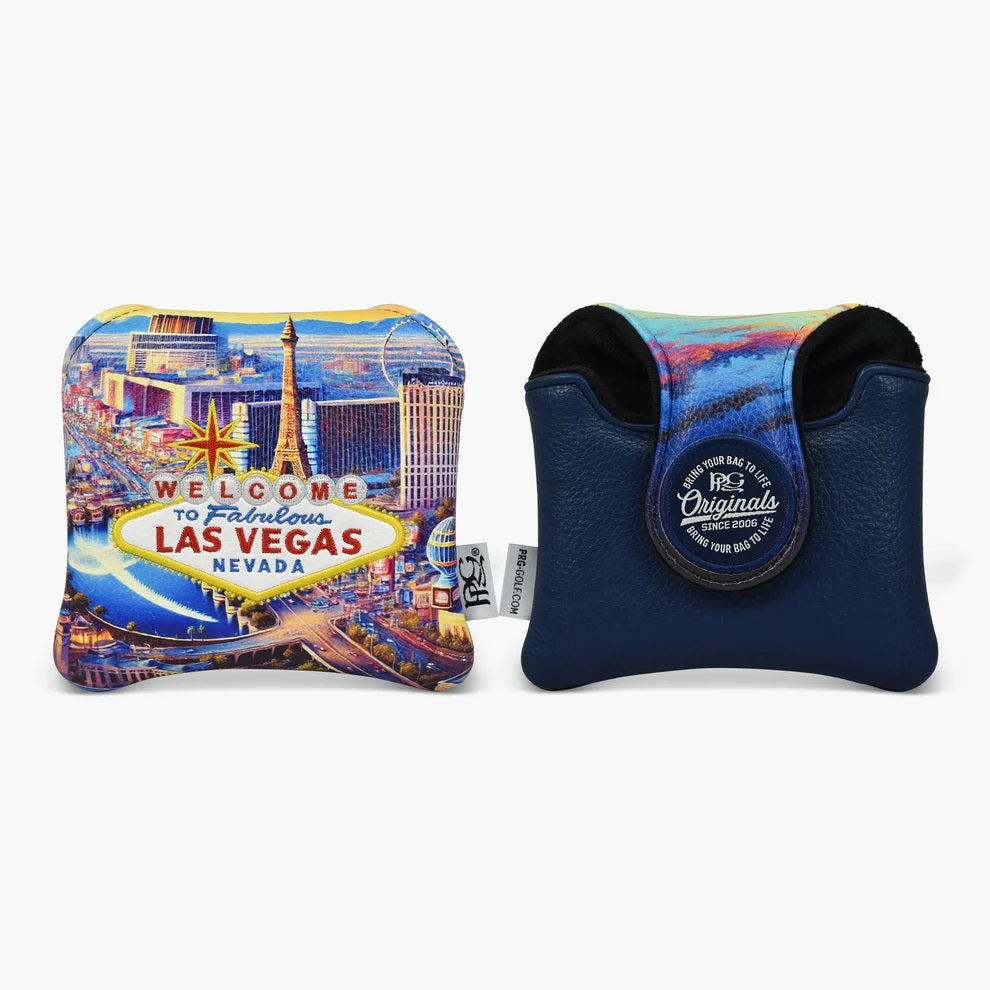 New 2025 PRG Originals Las Vegas Strip Design Golf Spider Mallet Putter Headcover.