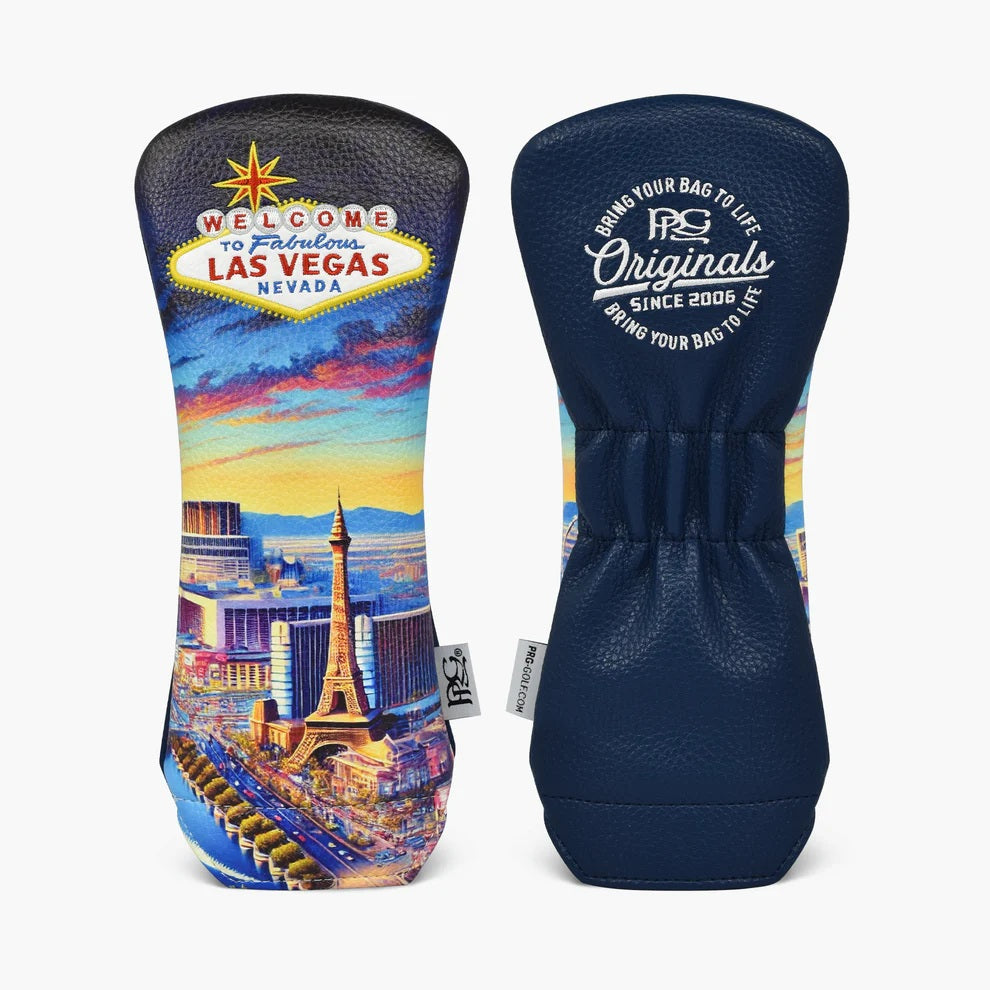 New 2025 PRG Originals Las Vegas Strip Design Golf Rescue or Hybrid Wood Headcover.