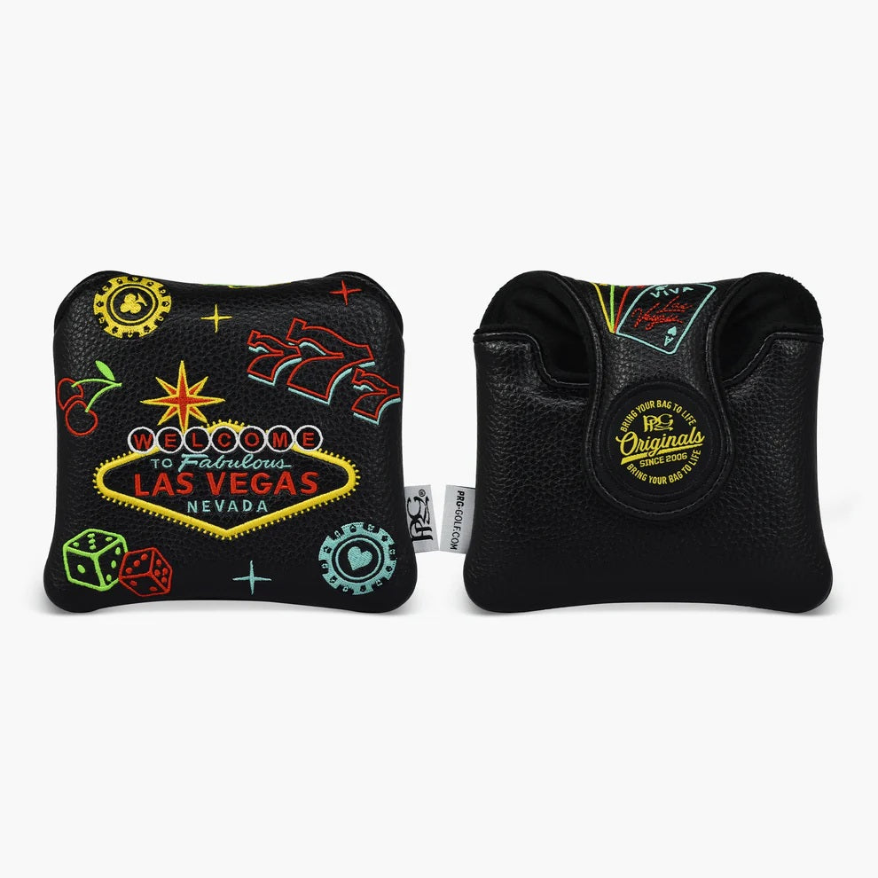 New 2025 PRG Originals Las Vegas Neon Design Golf Spider Mallet Putter Headcover.