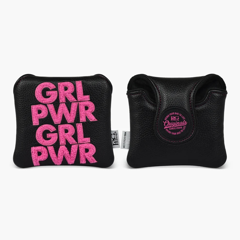 New 2025 PRG Originals GRL PWR Girl Power Design Golf Spider Mallet Putter Headcover.