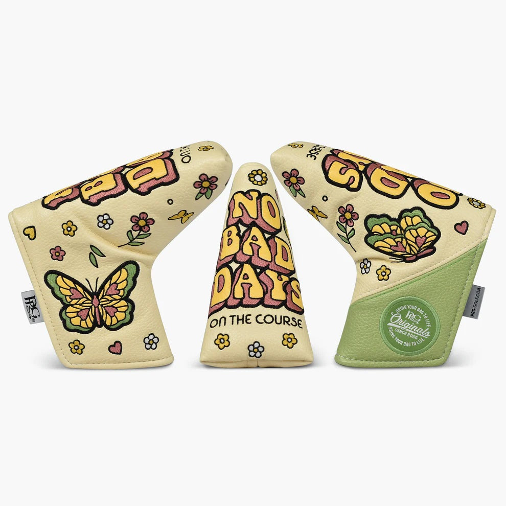 New 2025 PRG Originals No Bad Days on the Course Design Golf Blade Style Putter Headcover.