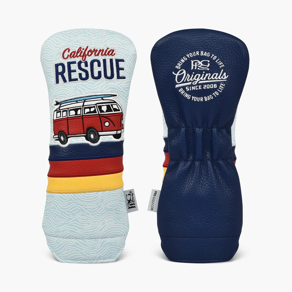 New 2025 PRG Originals California Driver Design Golf Rescue or Hybrid Wood Headcover.