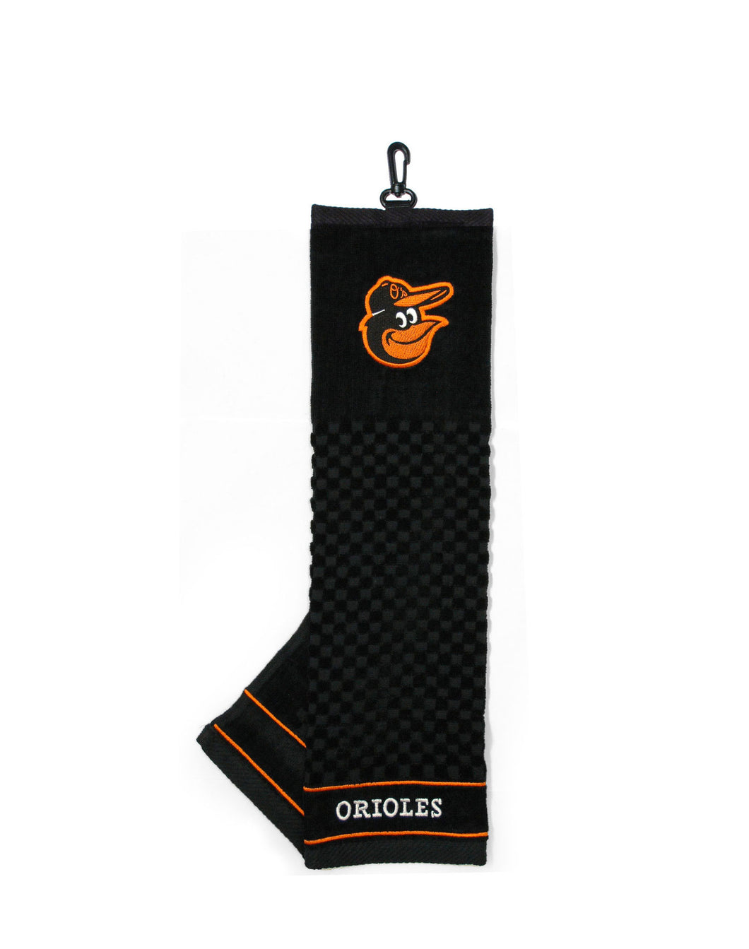 MLB Major League Baseball Official Golf Tri-Fold Towel. Baltimore Orioles.