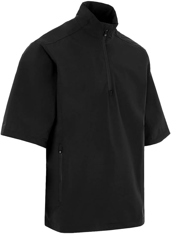 Proquip Mens Aqualite Golf Half Sleeve Playing Top / Jacket - Black - Large or Extra Large.