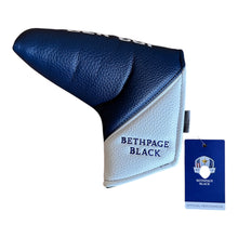 Load image into Gallery viewer, 2025 Ryder Cup Bethpage Black Match Logo Blade Style Putter Golf Headcover.
