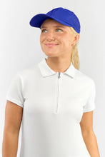 Load image into Gallery viewer, Surprizeshop Ladies Vented Golf Cap with Lady Golfer Embroidery . Navy Blue, White, Pink or Royal Blue.
