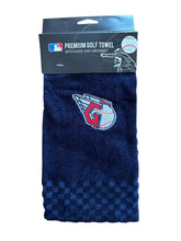 Load image into Gallery viewer, MLB Major League Baseball Official Golf Tri-Fold Towel. Cleveland Guardians.
