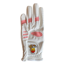 Load image into Gallery viewer, Ladies Pink All Weather Golf Glove. Champagne Bottle, Cocktail, G and T, Prosecco Golf Ball Marker. Small, Medium or Large.
