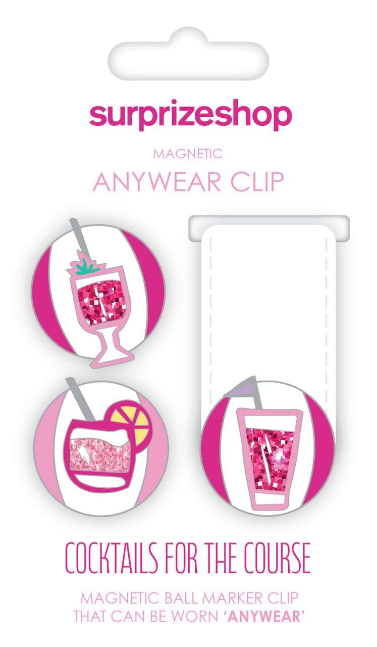 Surprizeshop Ladies Golf Ball Marker Magnetic Anywear Clip