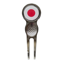 Load image into Gallery viewer, Japan Crested Golf Accessories. Ball Marker, Hat Clip, Divot Tool or Scorecard Holder.
