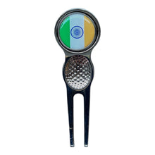 Load image into Gallery viewer, India Crested Golf Accessories. Ball Marker, Hat Clip, Divot Tool or Scorecard Holder.
