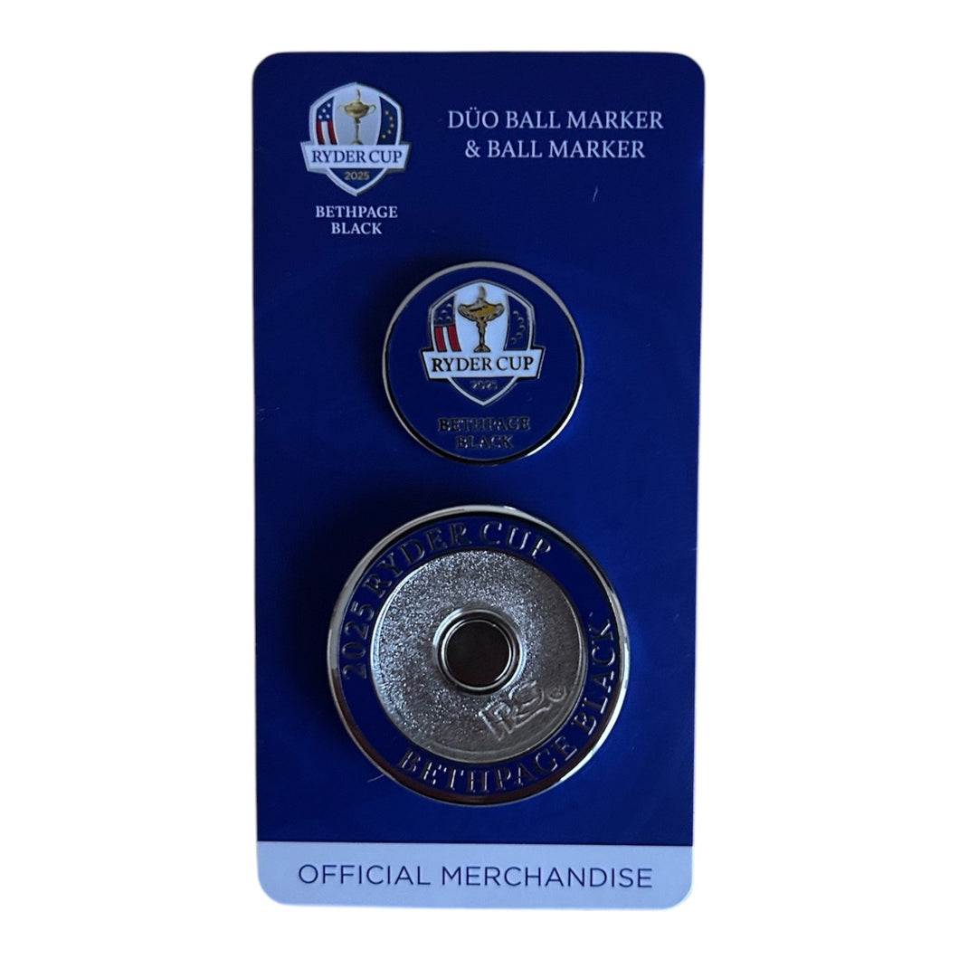 2025 Ryder Cup Bethpage Black Duo Golf Ball Marker.