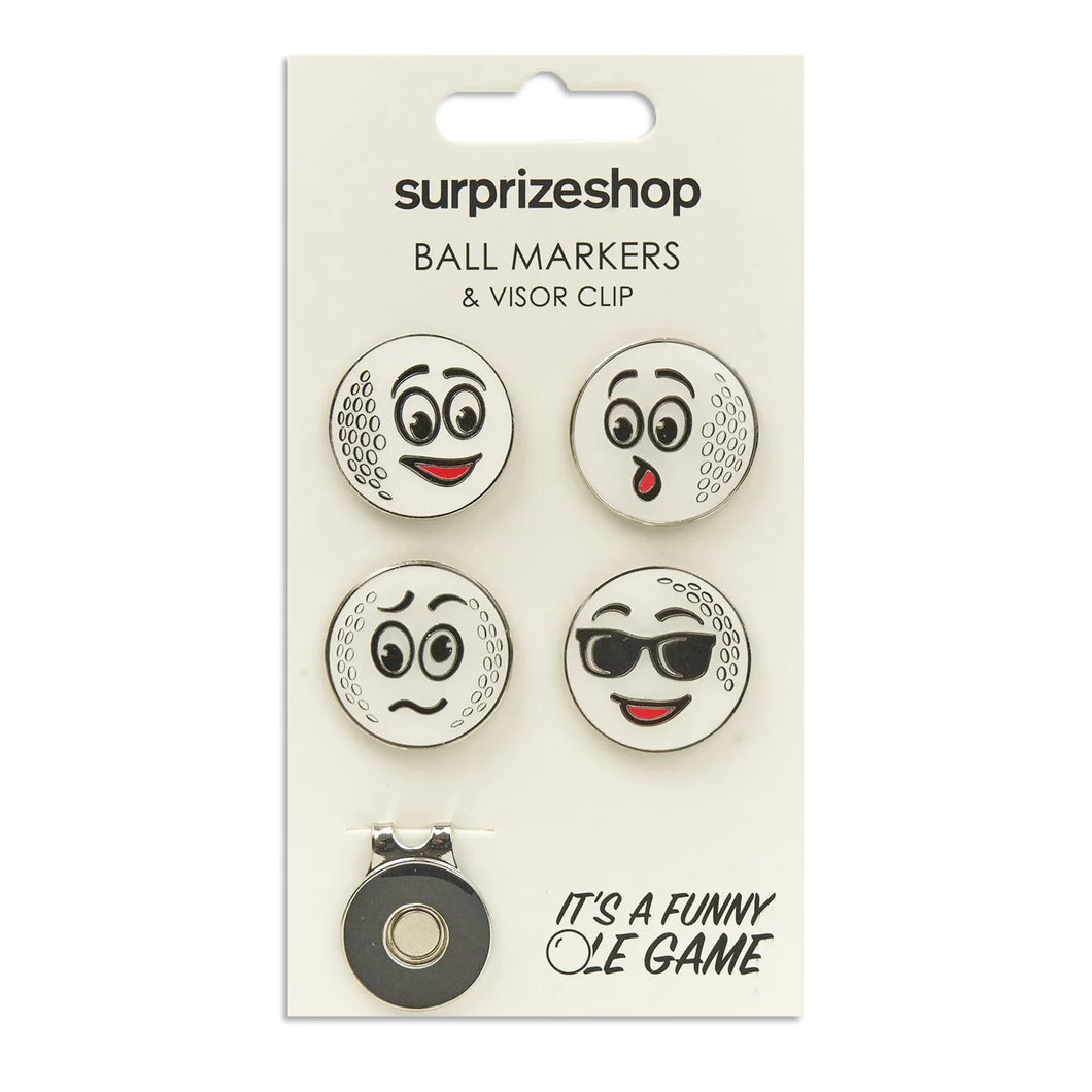 Surprizeshop Ladies Golf Ball Marker and Visor / Cap Clip Set. It's a Funny Ole Game.