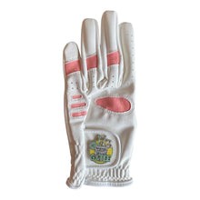 Load image into Gallery viewer, Ladies Pink All Weather Golf Glove. Champagne Bottle, Cocktail, G and T, Prosecco Golf Ball Marker. Small, Medium or Large.
