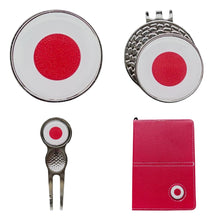 Load image into Gallery viewer, Japan Crested Golf Accessories. Ball Marker, Hat Clip, Divot Tool or Scorecard Holder.

