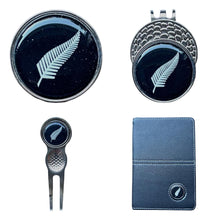 Load image into Gallery viewer, New Zealand Crested Golf Accessories. Ball Marker, Hat Clip, Divot Tool or Scorecard Holder.
