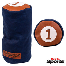 Load image into Gallery viewer, Pride Sports Honors Collection Barrel Canvas Golf Driver Headcover Navy Blue.
