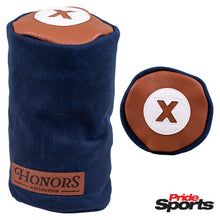 Load image into Gallery viewer, Pride Sports Honors Collection Barrel Canvas Golf Fairway Headcover Navy Blue.
