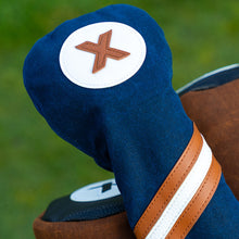 Load image into Gallery viewer, Pride Sports Honors Collection Traditional Canvas Fairway Golf Headcover. Navy Blue.

