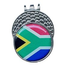 Load image into Gallery viewer, South Africa Crested Golf Accessories. Ball Marker, Hat Clip, Divot Tool or Scorecard Holder.

