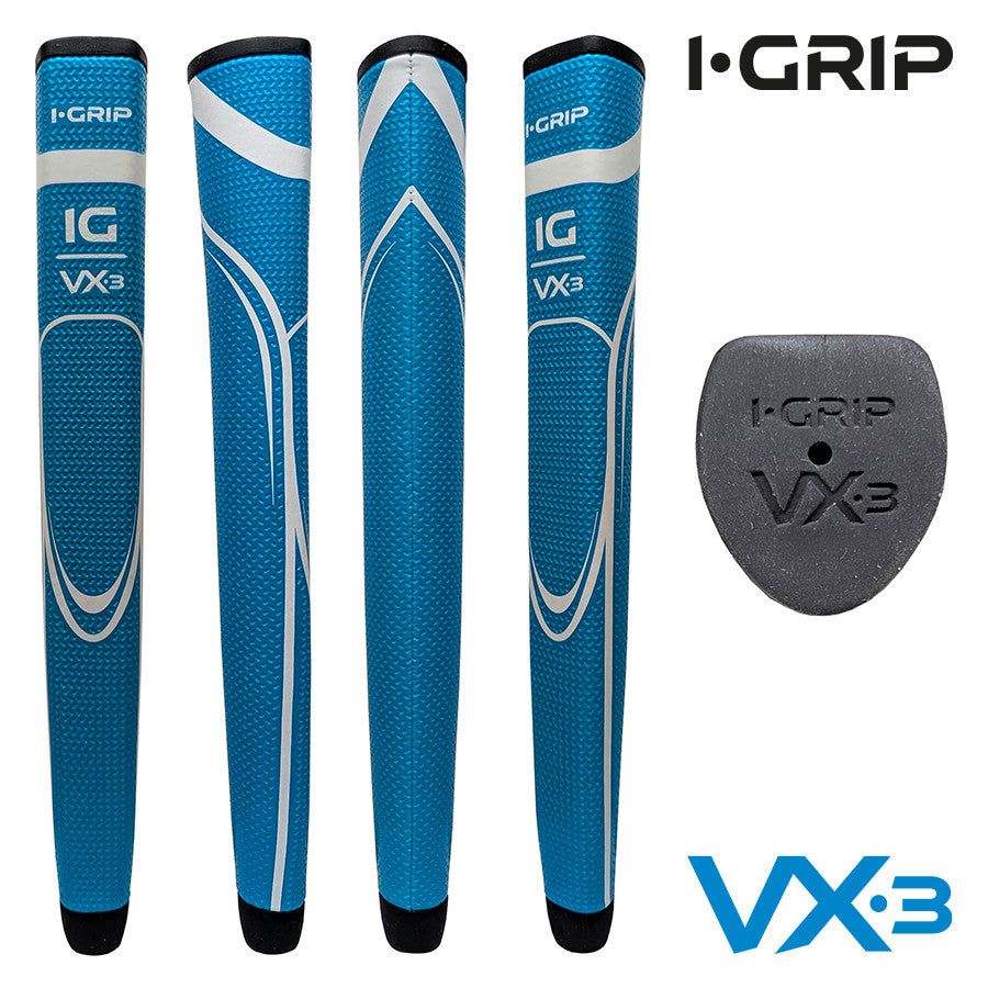 iGrip VX3 Large Golf Putter Grip. Blue.