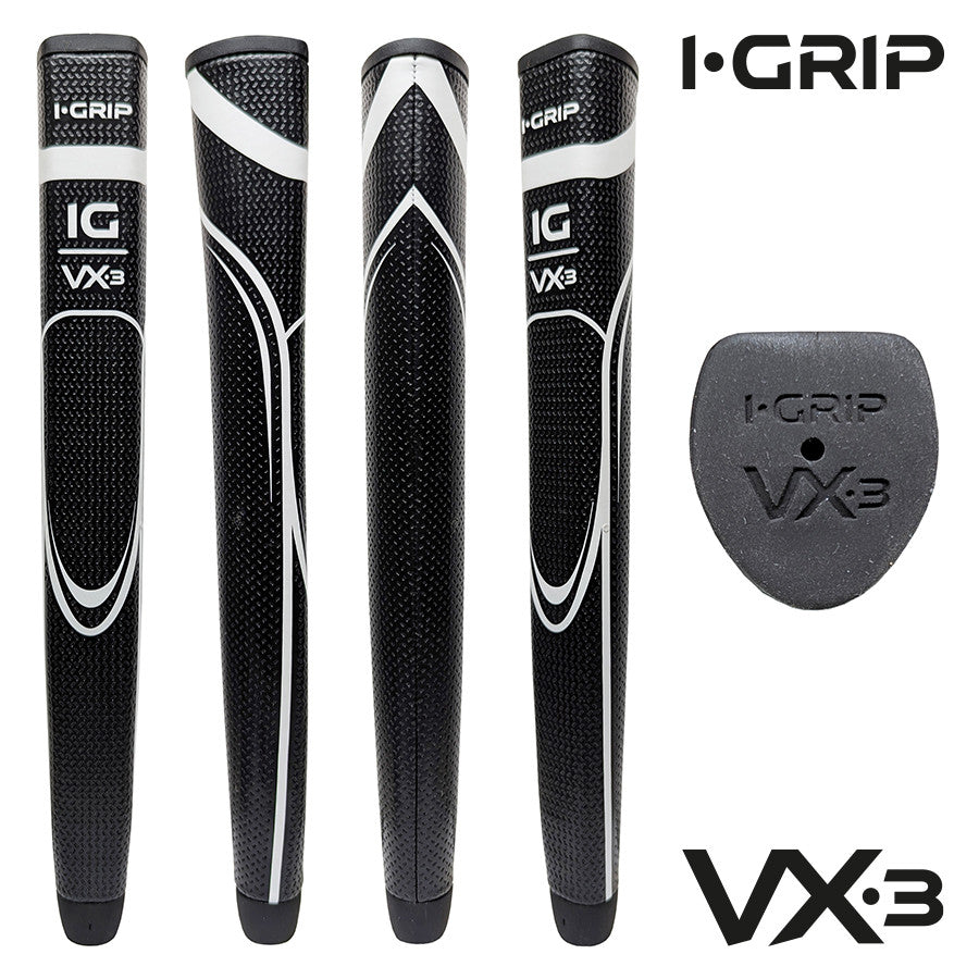 iGrip VX3 Large Golf Putter Grip. Black.