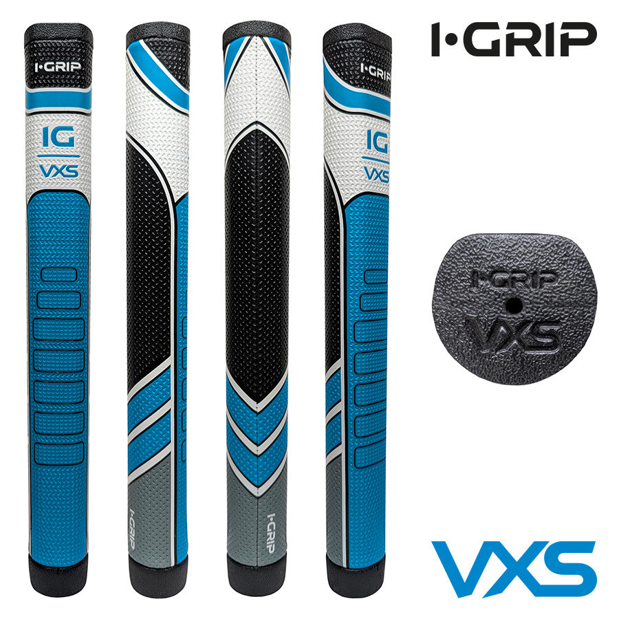 iGrip VXS Oversized Straight Golf Putter Grip. Blue.