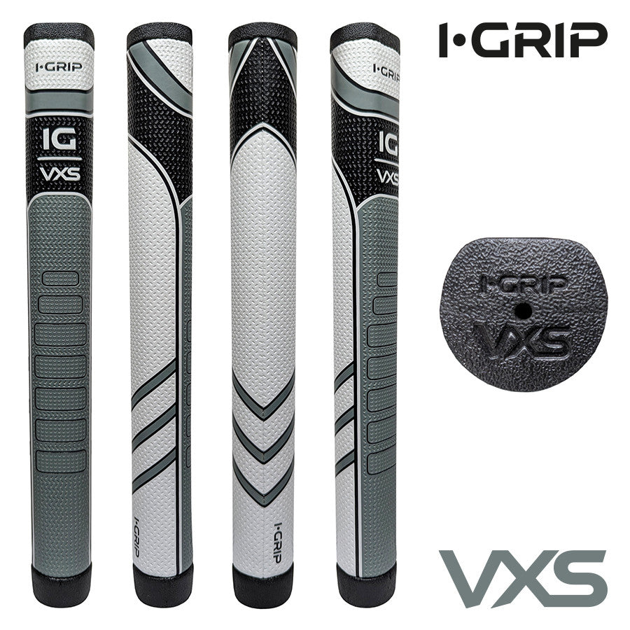 iGrip VXS Oversized Straight Golf Putter Grip. White.