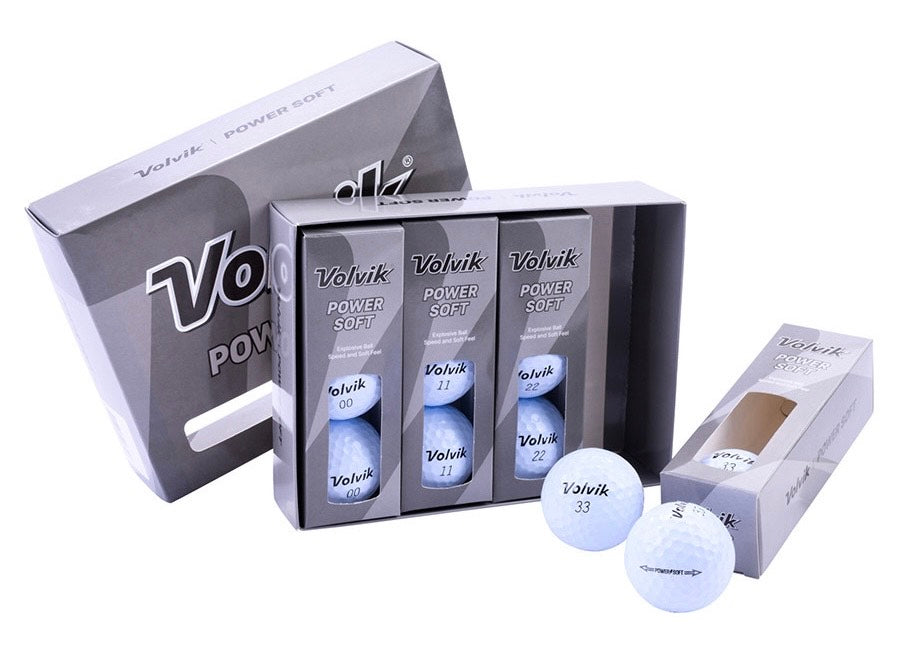 NEW 2025 Volvik Power Soft Golf Balls. White.