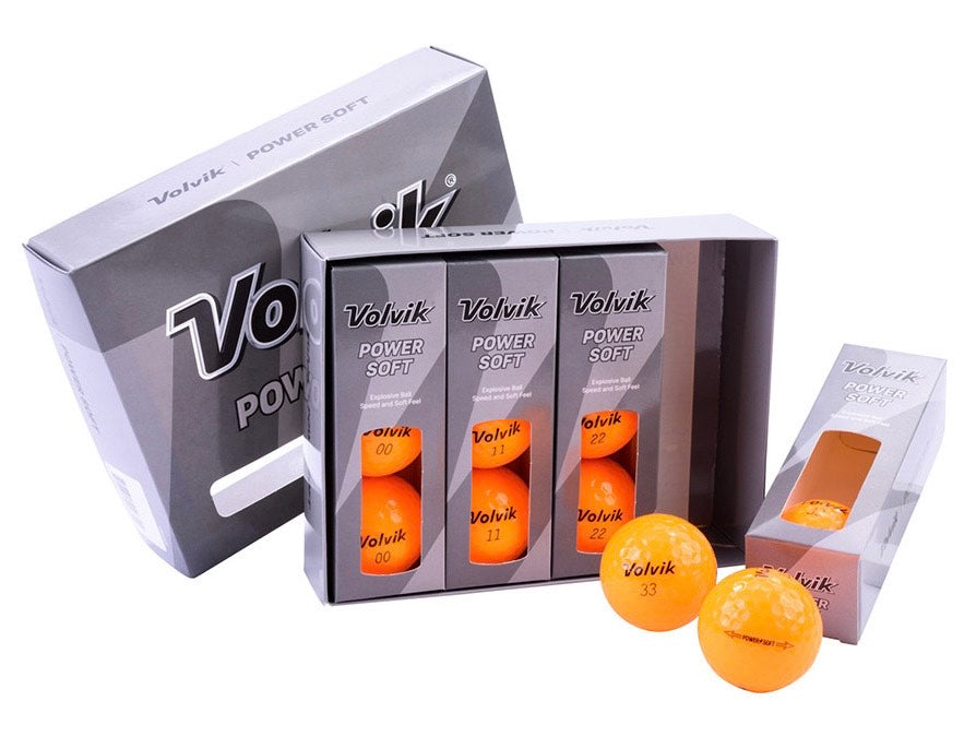NEW 2025 Volvik Power Soft Golf Balls. Orange.