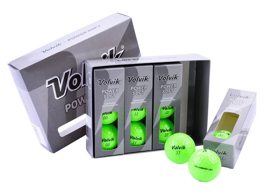 NEW 2025 Volvik Power Soft Golf Balls. Green.