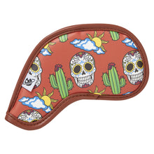 Load image into Gallery viewer, LunaLinks Desert Skull Iron Golf Headcovers (Set of 9).
